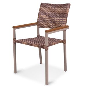 Cadeira Berlin com braços em Fibra Sintética